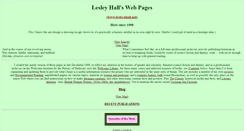 Desktop Screenshot of lesleyahall.net